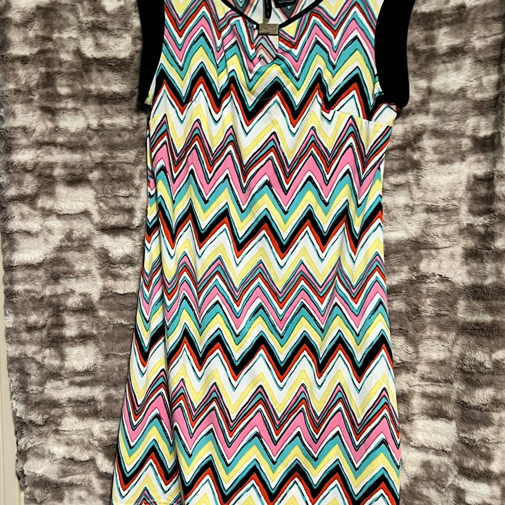 Colorful sleeveless dress